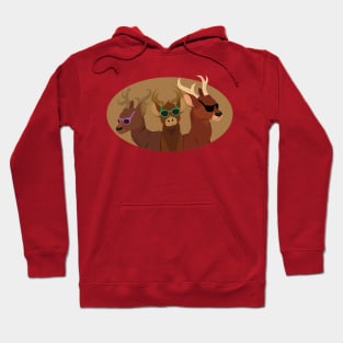 Deer Wearing Sunglasses Hoodie